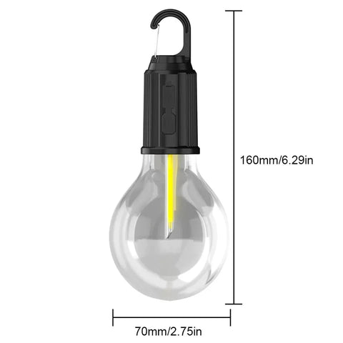 Mini Portable Emergency Rechargeable Waterproof LED Lamp Bulb with Clip Hook Type C Charging
