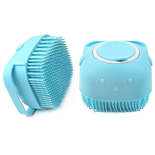 Silicone bath scrubber brush soft hygienic skin cleaning body tool