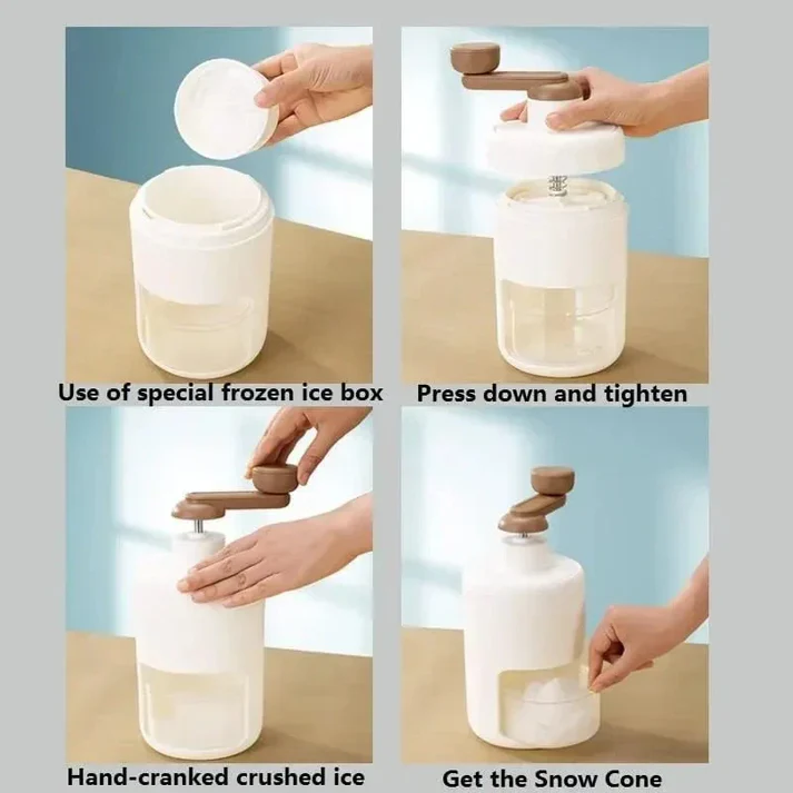 Shaved Mini Hand Ice Crusher Machine